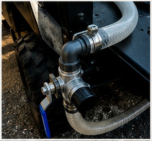 Sidewinder pump and plumbing detail
